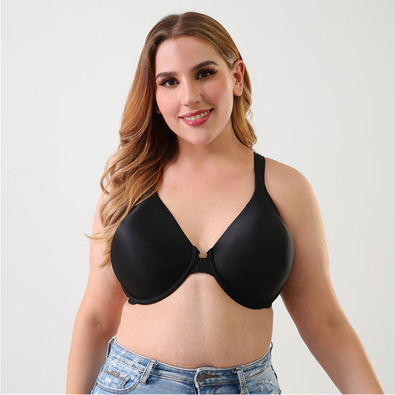 Plus Size Front Button Bra