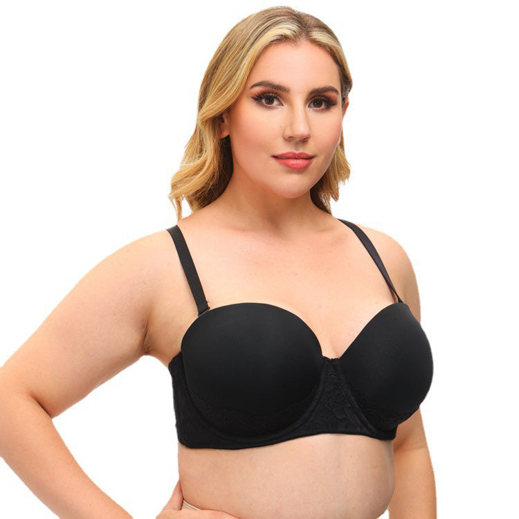 Strapless Dress Half Cup Lace Bra