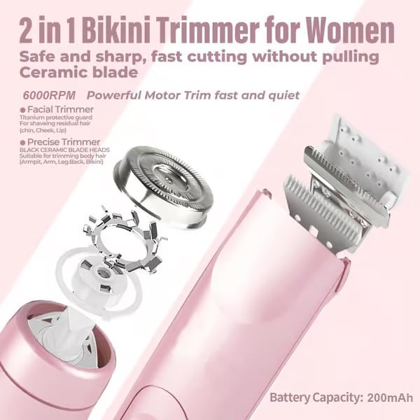 🎁Comfortable 2 in 1 electric shaver for women