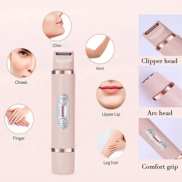 🎁Comfortable 2 in 1 electric shaver for women