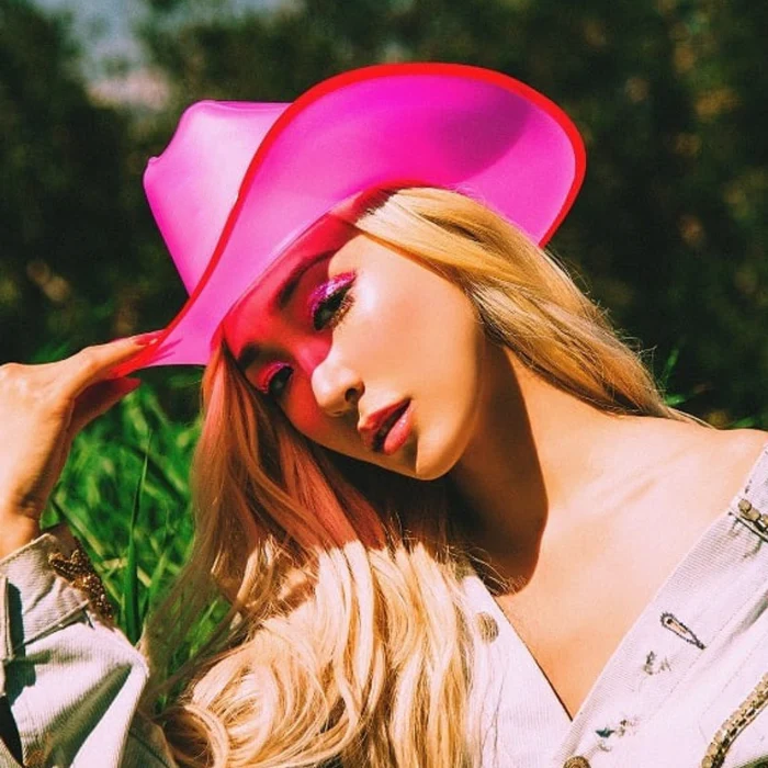 Neon cowboy hat