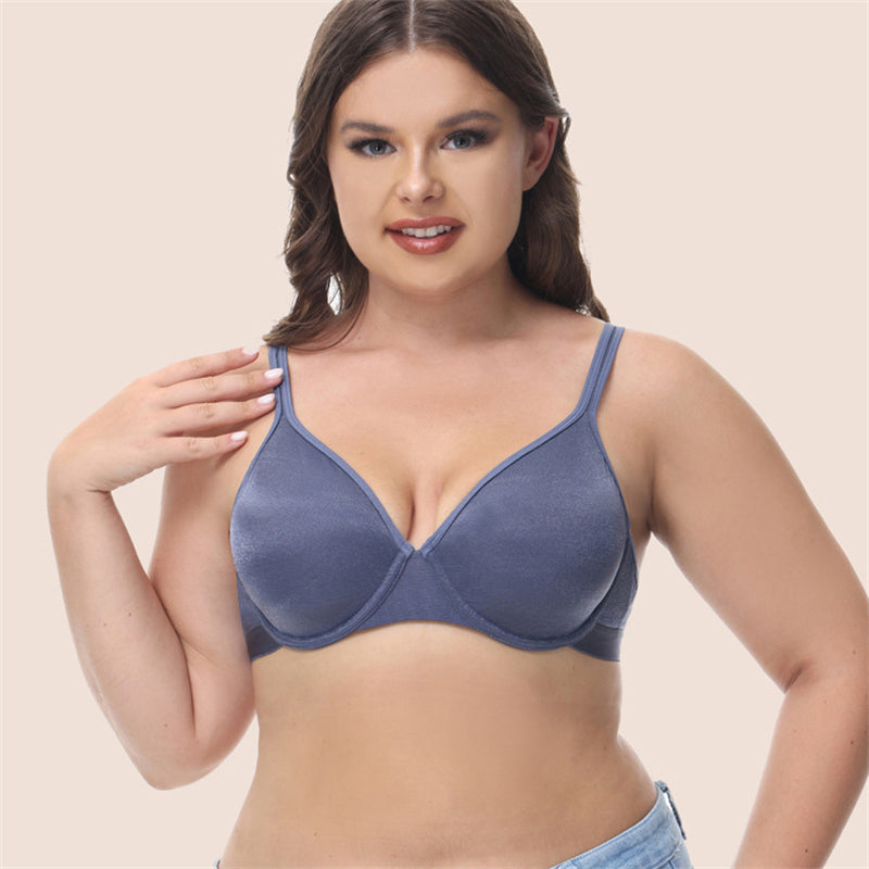 Solid Ultra Thin Plus Size Bra