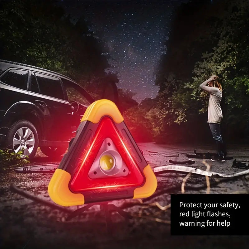🔥2-IN-1 Emergency Triangular Roadside Warning Light
