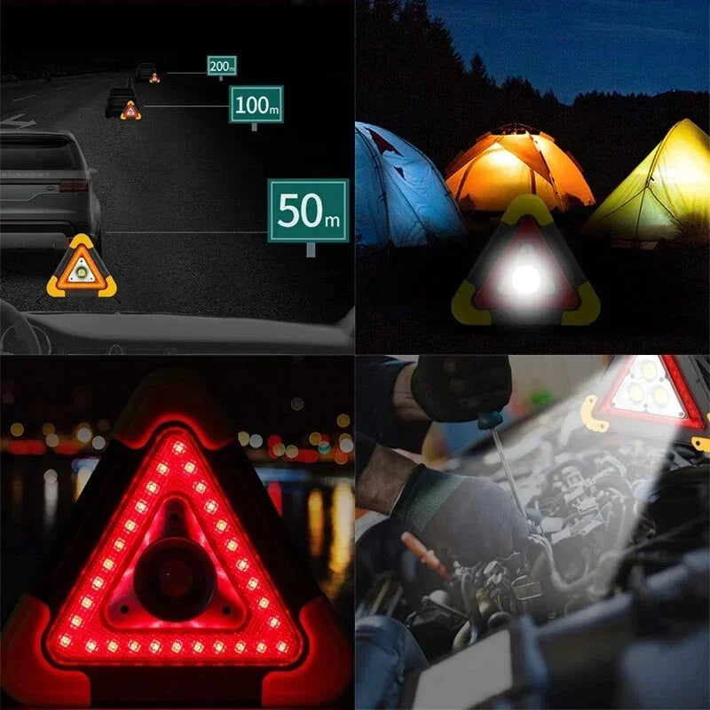🔥2-IN-1 Emergency Triangular Roadside Warning Light
