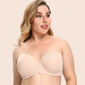 Glossy Non-Slip Strapless Bra