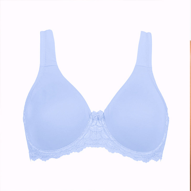 Wide Strap Lace Hem Bra