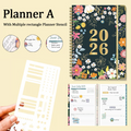 🔥Handmade Calendar Planner Stencil and 2026 Monthly Daily Weekly Study Planner
