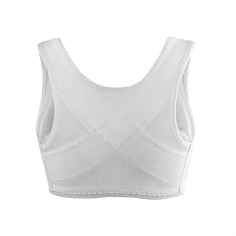White Lace Front Button Bra