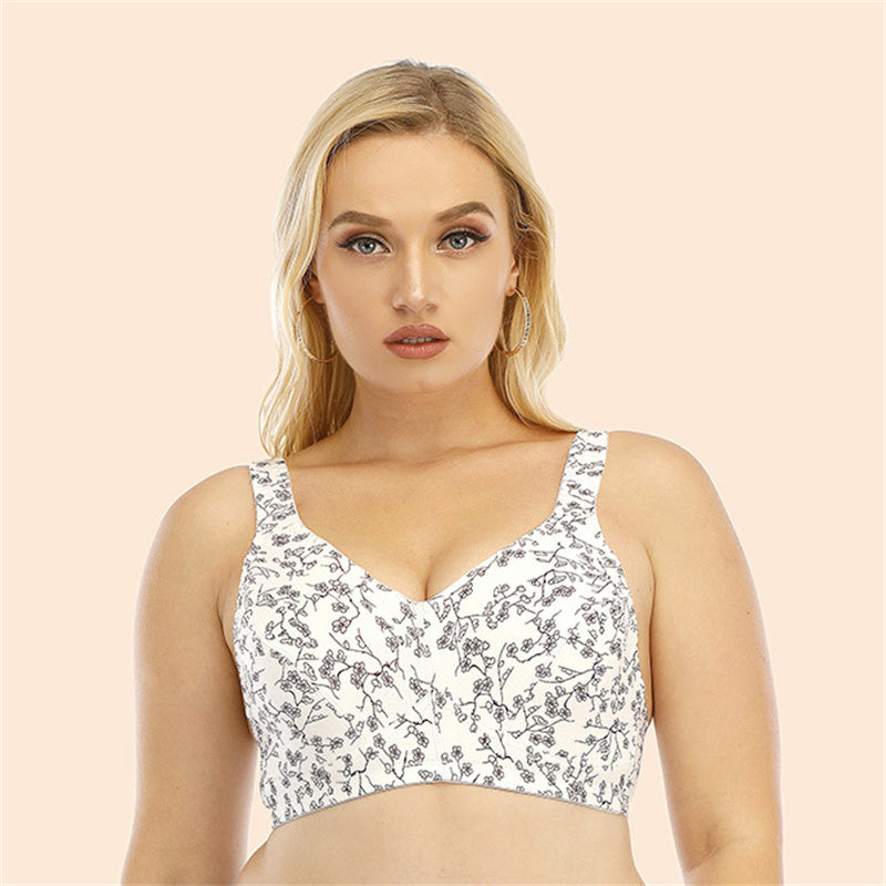 Chinoiserie Print Wide Strap Bra