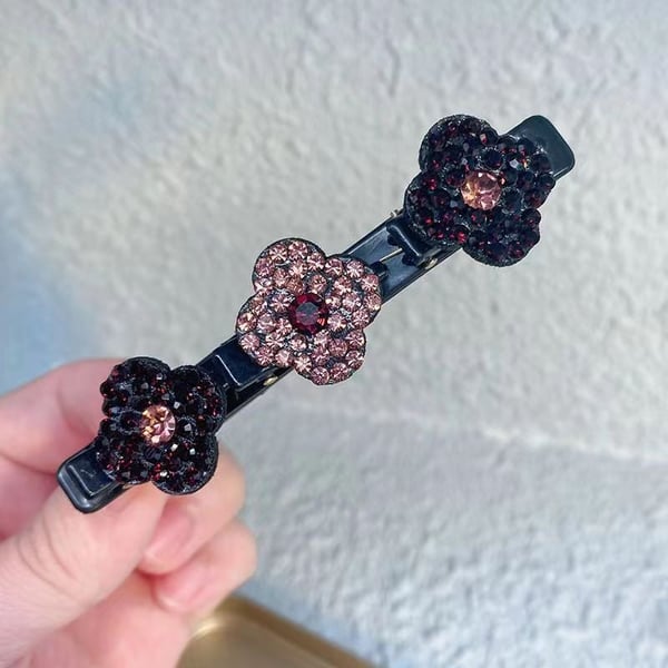 🔥LAST DAY 48% OFF🔥Sparkling Crystal Stone Braided Hair Clips