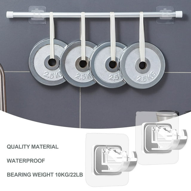 Non-drilled curtain rod brackets