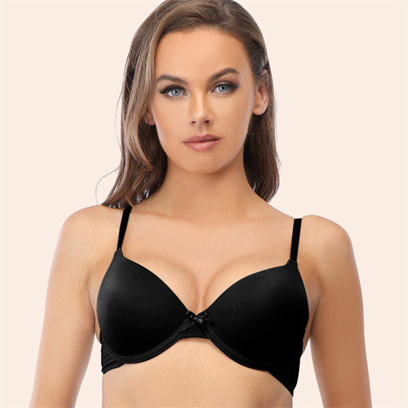 Solid Ultra-thin Push up Bra