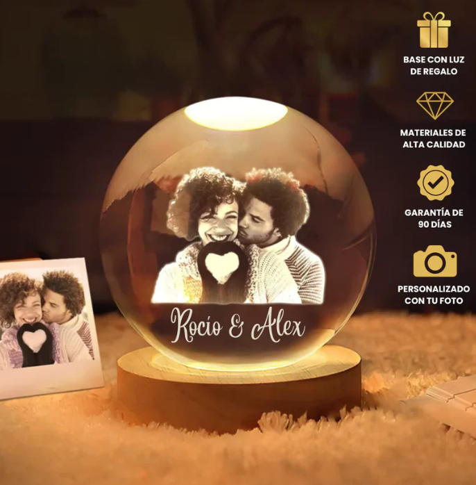 Custom 3D Crystal Ball Light-Up