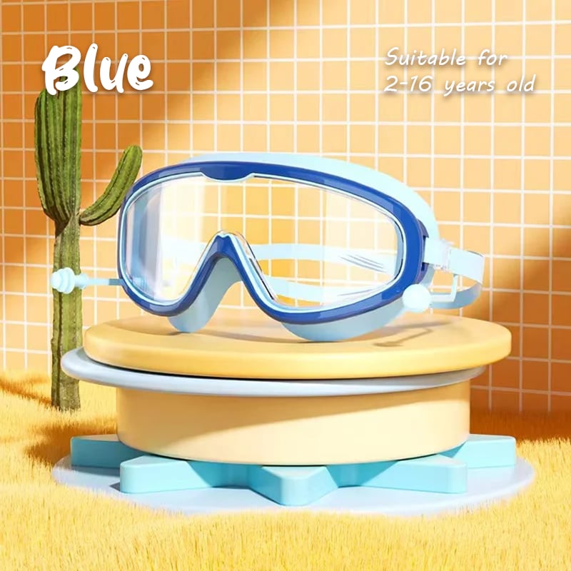 🎉Last day promotion🔥HD children's large frame waterproof and anti-fog swimming goggles