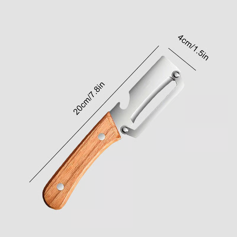 Kitchen Multi-Function Stainless Steel Thickened Fruit Peeler Knife