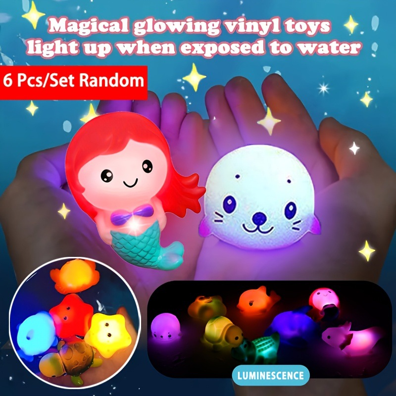 Light-up Bath Toys 🦖🧜‍♀️