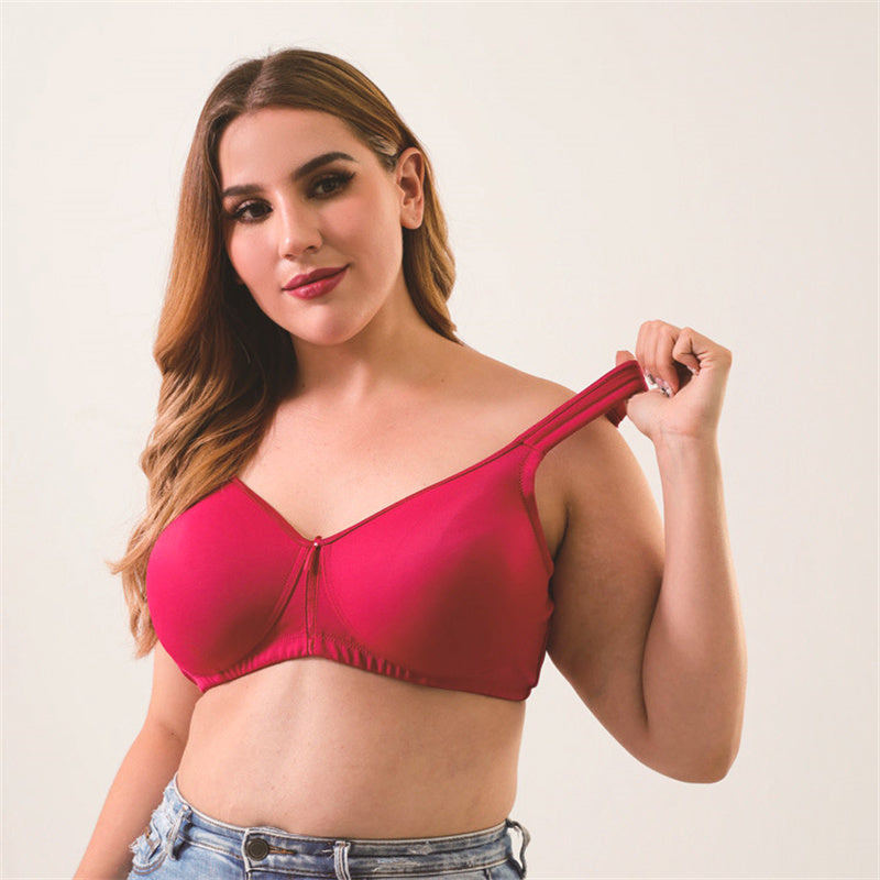 Unwired Wide Strap Glossy Print Bra