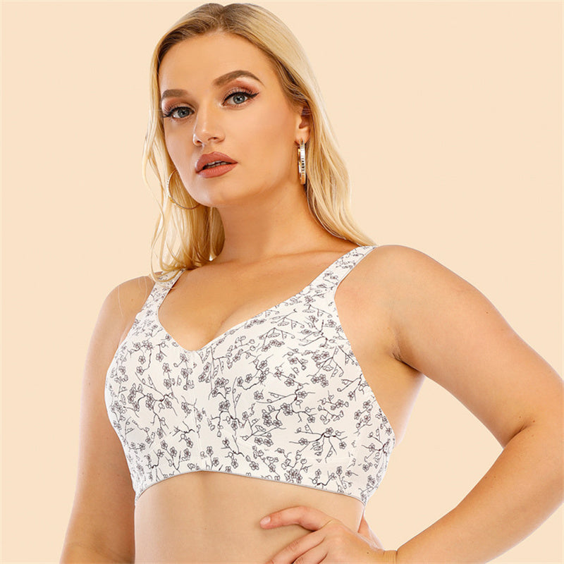 Chinoiserie Print Wide Strap Bra