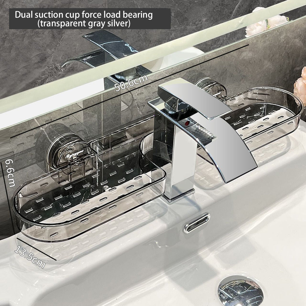 No-Punch Suction Cup Shelf Large Capacity