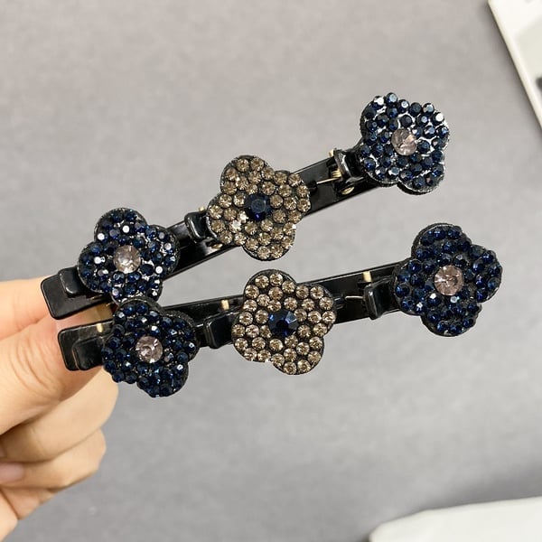 🔥LAST DAY 48% OFF🔥Sparkling Crystal Stone Braided Hair Clips