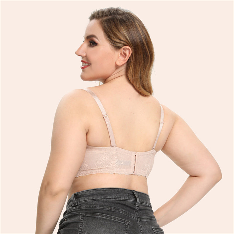 Glossy Non-Slip Strapless Bra