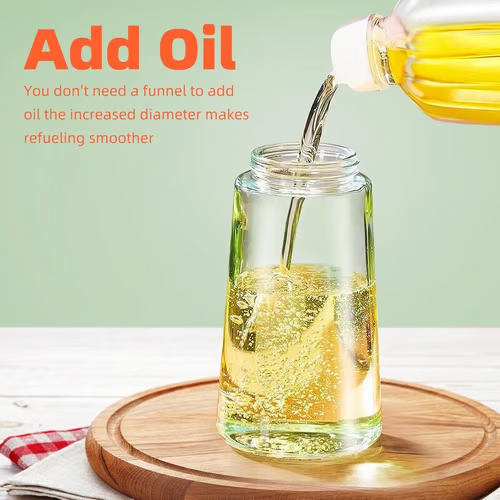 🎁💕2 in 1 Glass Oil Sprayer & Dispenser🔥