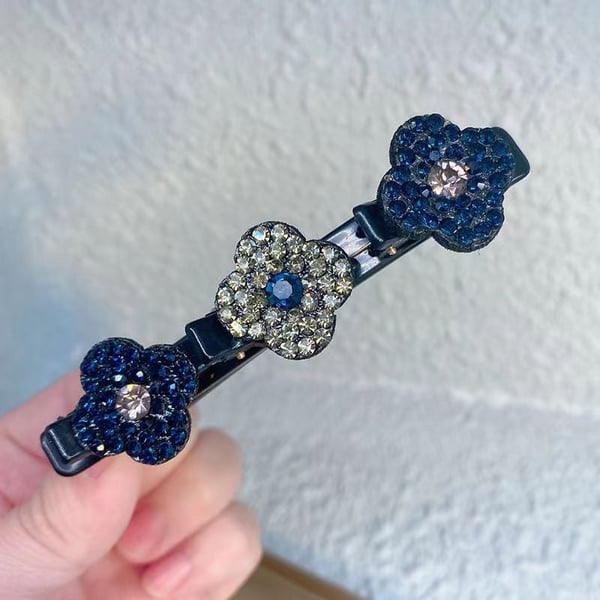 🔥LAST DAY 48% OFF🔥Sparkling Crystal Stone Braided Hair Clips