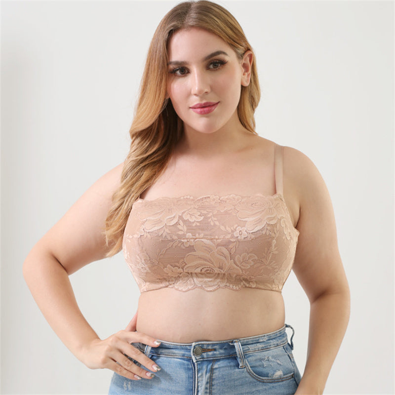 Tube Top Thin Lace Bra