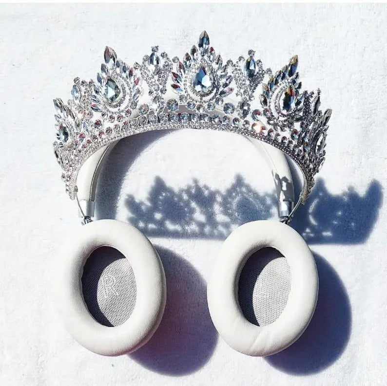 Silver Crown Headphones