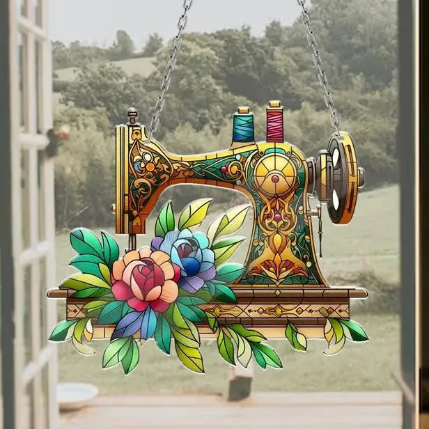 🔥🔥2025 Mother's Day Gift--Cute Sewing Machine Suncatcher Decoration