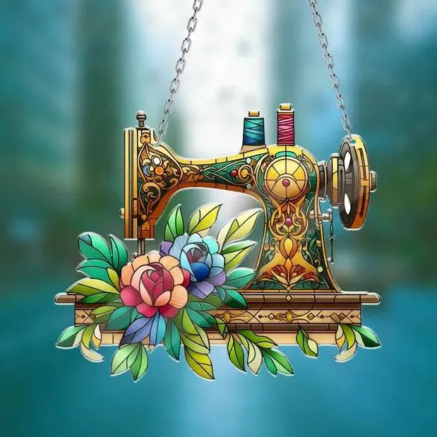 🔥🔥2025 Mother's Day Gift--Cute Sewing Machine Suncatcher Decoration