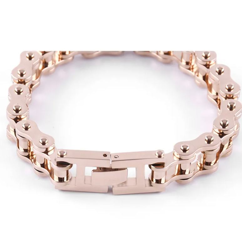 Mens Thick Stainless Steel Biker Chain Bracelet