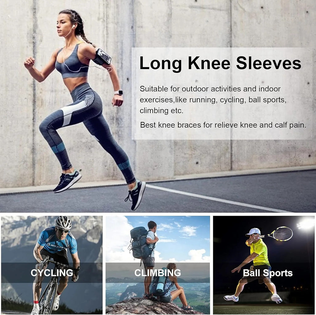 Mugwort-infused warming knee and leg sleeves