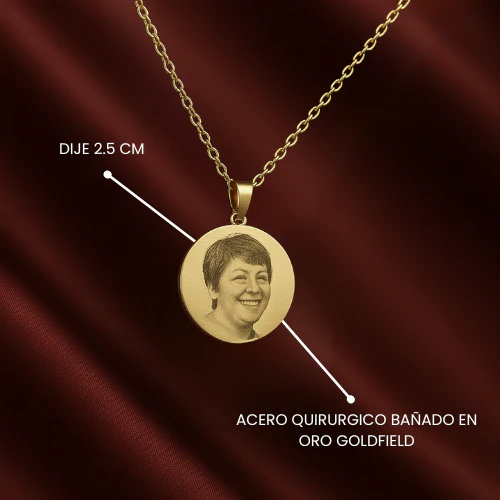 Personalized Letter Photo Necklace