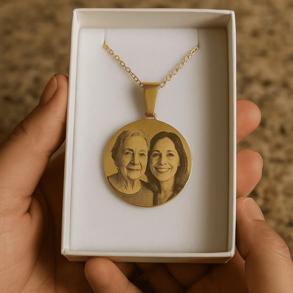 Personalized Letter Photo Necklace