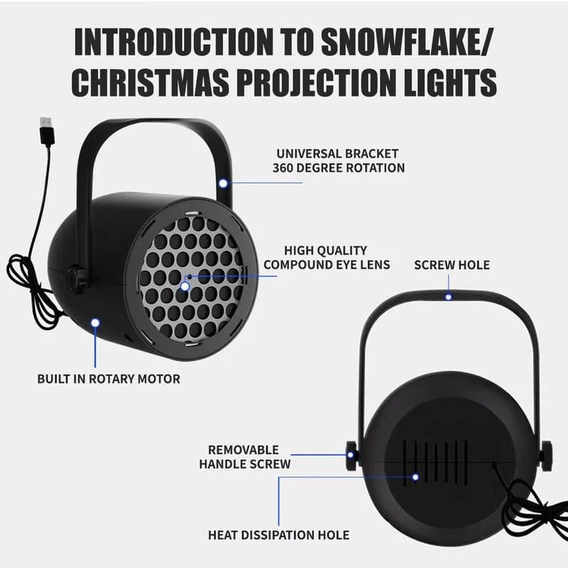 Christmas projection light with 16 patterns