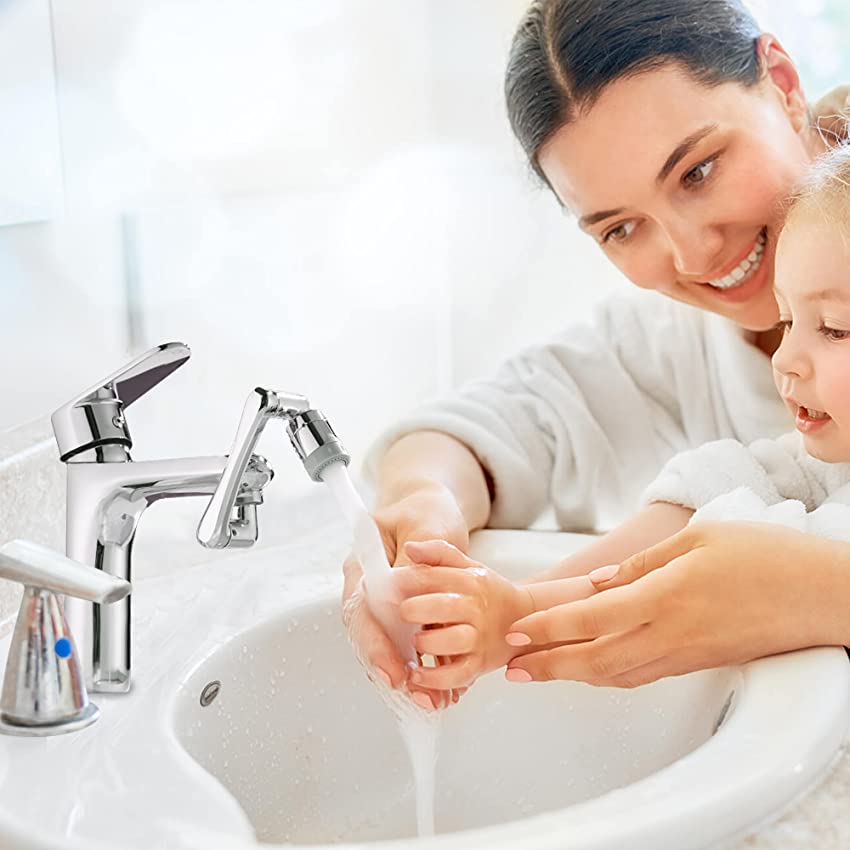 Rotating faucet extensions (universal)
