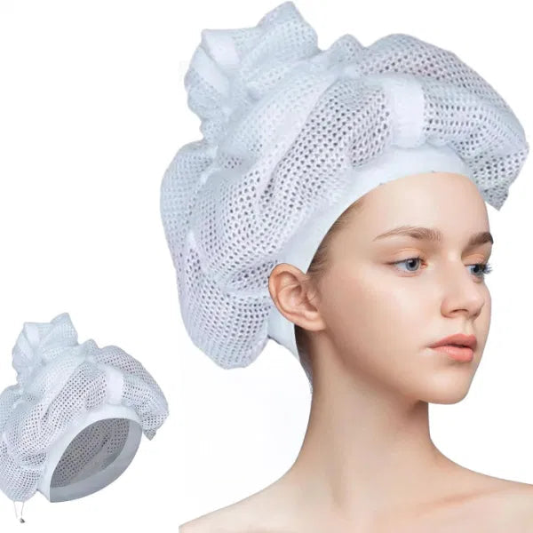 Adjustable Mesh Puffer Hat