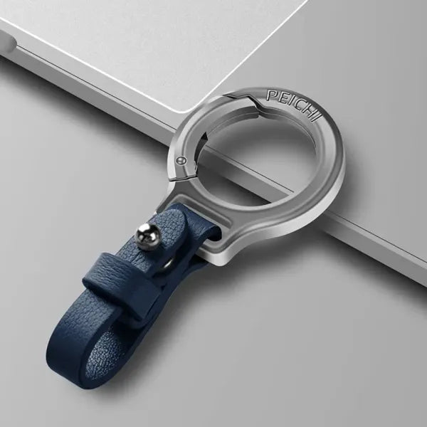 🔥 Portable Zinc Alloy Leather Keychain 🔥