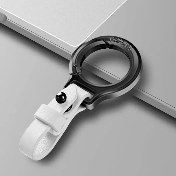🔥 Portable Zinc Alloy Leather Keychain 🔥