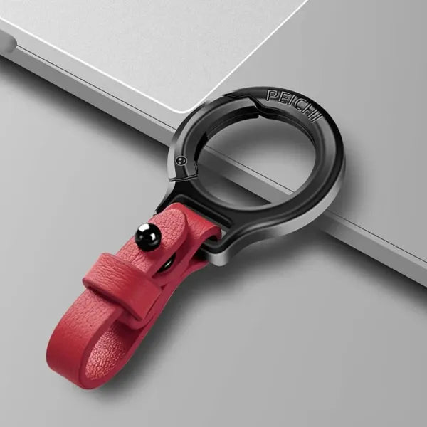 🔥 Portable Zinc Alloy Leather Keychain 🔥