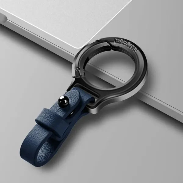 🔥 Portable Zinc Alloy Leather Keychain 🔥