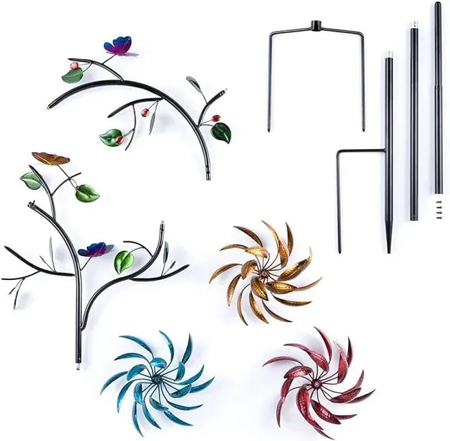 🔥Up to 70% OFF -Beautiful Summer Multi Colored Flowers Wind Spinner