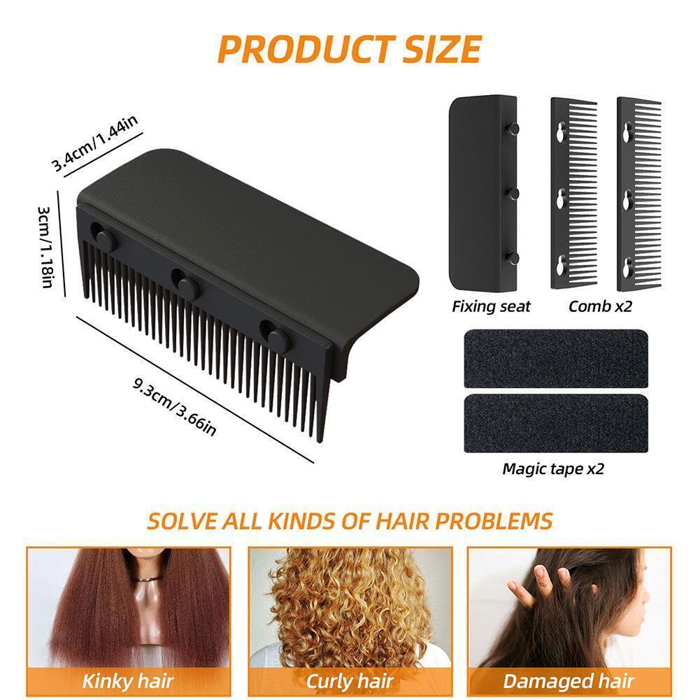 Flat Iron Comb Attachments for Easy Hair Straightening Detachable and
