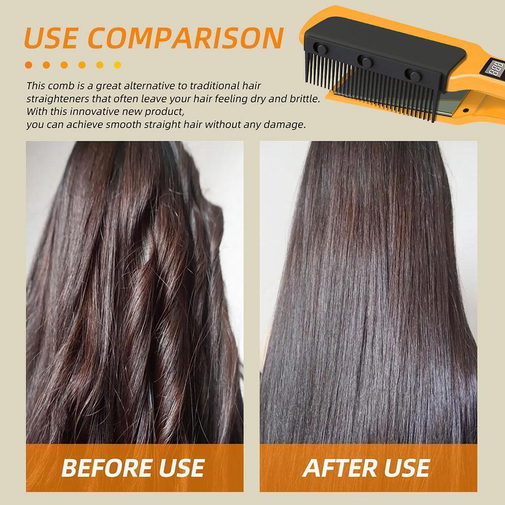 Flat Iron Comb Attachments for Easy Hair Straightening Detachable and