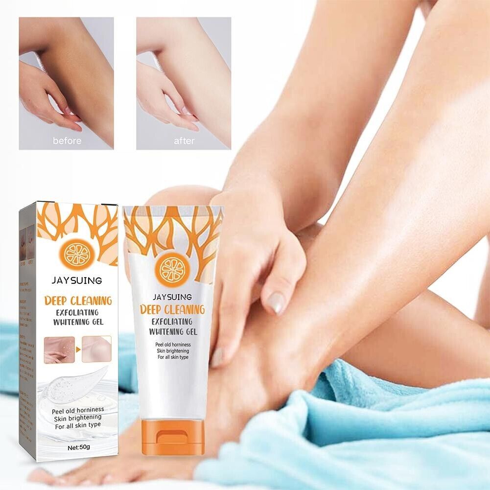 Orange Extract Gel Exfoliating Body Scrub Facial Acne Brighten Skin