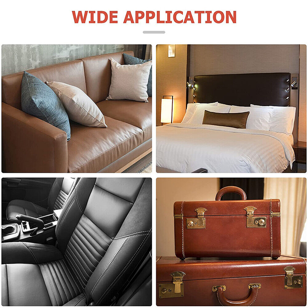 Large Self Adhesive Faux Leather Repair Reupholster for Couches Car Seats Bags